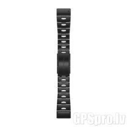 GARMIN QuickFit Band 26mm, Vented Titanium Bracelet with Carbon Gray DLC Coating priedas