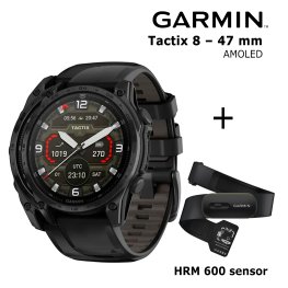 GARMIN Tactix 8 – 47 mm, AMOLED + HRM 600 sportinis laikrodis