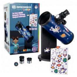 Bresser Компактный JUNIOR 76/300 SMART для детей телескоп