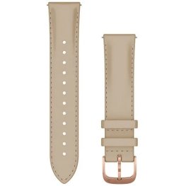 GARMIN Quick Release Bands 20 mm, Light Sand Italian Leather with 18K Rose Gold PVD Hardw priedas