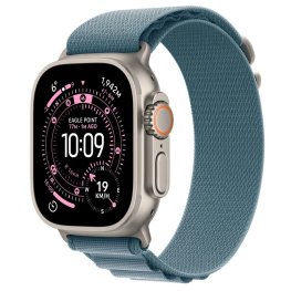APPLE Watch Ultra 3 GPS + Cellular 49mm Natural Titanium Case with Light Blue Alpine Loop – M sportinis laikrodis