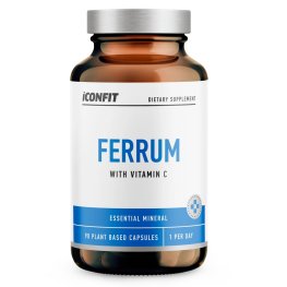 ICONFIT Ferrum with C Vitamin (Bioactive iron diglycinate), 20mg, N90 пищевая добавка