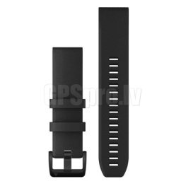 GARMIN QuickFit Band 22mm, Black with Black Stainless Steel Hardware priedas