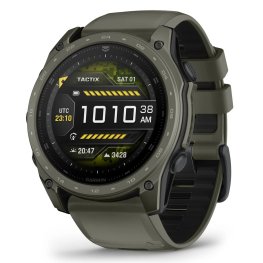 GARMIN Tactix 8 – 51 mm, AMOLED, Sapphire, Cerakote, Titanium, Olive drab sportinis laikrodis