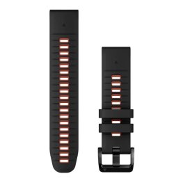 GARMIN QuickFit Band 22mm, Black/Flame Red Silicone priedas