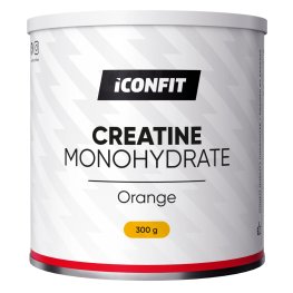 ICONFIT Micronised Creatine Monohydrate, Orange, 300g sportinė mityba