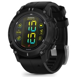 GARMIN Descent G2 Black with black silicone band sportinis laikrodis