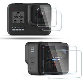 GOPRO Tempered Glass Lens + Screen Protectors HERO8 Black priedas