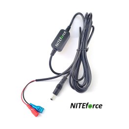 NITEforce 2.4m Battery cable with voltage reducer 18V-12V > 6V aksesuarai miško kamerom