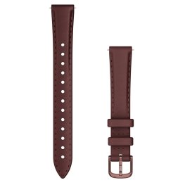 GARMIN Quick Release Band 14mm, Mulberry Leather with Dark Bronze Hardware priedas
