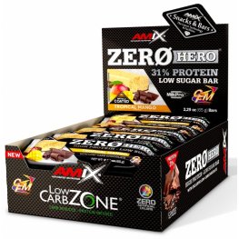 AMIX Low-Carb ZeroHero® Protein Bar 15x65g, Tropical Mango sportinė mityba
