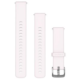 GARMIN Quick Release Band 18mm, Blush Pink Silicone with Silver Hardware
