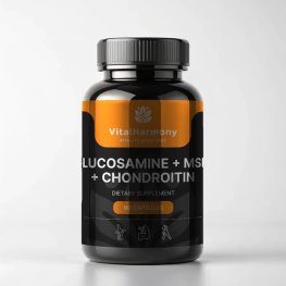Vital Harmony Глюкозамин + MSM + Хондроитин 90 капсул пищевая добавка