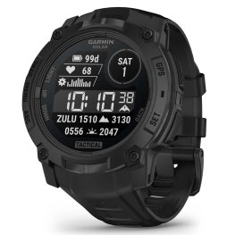 GARMIN Instinct 3 - 50 mm, Solar, Tactical Edition, Black with Black Band sportinis laikrodis