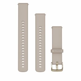 GARMIN Quick Release Band 18mm French Gray with Soft Gold Hardware