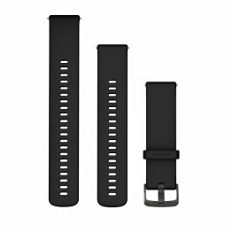 GARMIN Quick Release Band 22mm, Black with Slate Hardware