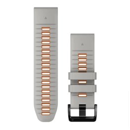 GARMIN QuickFit Band 26mm, Fog Gray/Ember Orange Silicone