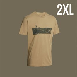 NORTHERN HUNTING STEIN men t-shirt in sand color, size 2XL rūbai