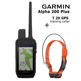 GARMIN Alpha 200 Plus + T20 Collar, Advanced GPS Dog Tracking and Training nuotolinio valdymo pultas šunų dresūros įrenginiui