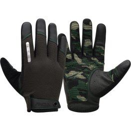 RDX T2 FULL FINGER TOUCH SCREEN GYM GLOVES ARMY GREEN S fitneso pirštinės
