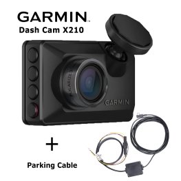 GARMIN Dash Cam™ X210 + Parking Mode Cable vaizdo registratoriai