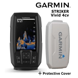 GARMIN Striker ViVid 4CV with GT20-TM transducer + Protective Cover echolotas