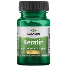 SWANSON Keratin 50 mg 60 Caps maisto priedas