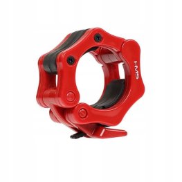 HMS ZG1000R Lock Jaw Collars, 2 pcs, red hanteliai
