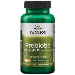 SWANSON Prebiotic for Friendly Flora Support - scfos fromnutraflora 375 mg 60 Vegan Caps maisto priedas