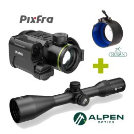  KIT PIXFRA TAURUS PFI-T435LRF + ALPEN OPTICS Apex LT 2.5-15x56 A4 + M52x0.75 - 56mm termovizoriai antgaliai