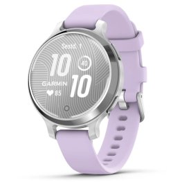 GARMIN Lily 2 Active, Silver with Purple Jasmine Silicone Band sportinis laikrodis