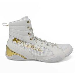 RIVAL RSX-Guerrero Deluxe Boxing Boots, White/Gold, Size 10 одежда