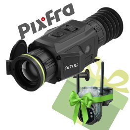 PIXFRA CETUS PFI-C225, 25MM, 256 × 192 + gift Huntop E50 trail camera termovizoriai taikiklis