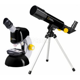 NATIONAL GEOGRAPHIC Telescope Set  50/350 AZ  + Microscope 40x-640x teleskopas