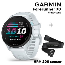GARMIN Forerunner 70, Whitestone + HRM 200 sensor sportinis laikrodis