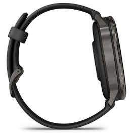 GARMIN Venu 4 - 45mm, Slate with Black Silicone Band sportinis laikrodis