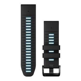 GARMIN QuickFit Band 26mm, Black/Cirrus Blue Silicone