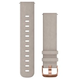 GARMIN Quick Release Band 20mm, Gray Suede with Rose Gold Hardware priedas