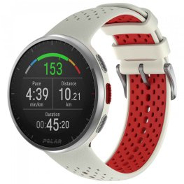 POLAR Pacer PRO White / Red S-L sportinis laikrodis