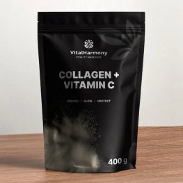 Vital Harmony Collagen + Vitamin C 400g, Natural sportinė mityba