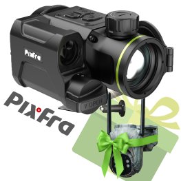 PIXFRA TAURUS PFI-T650LRF 640×512 50mm 1x-8x 50Hz Wi-Fi + gift Huntop E50 trail camera termovizoriai antgaliai