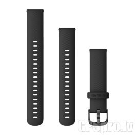 GARMIN Quick Release Band 18mm, Black with Slate Hardware